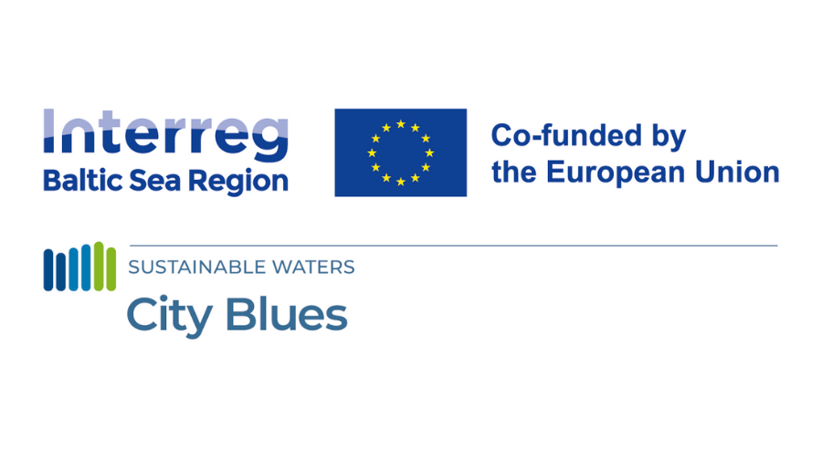 City Blues project logo. Co-funded by European Union.