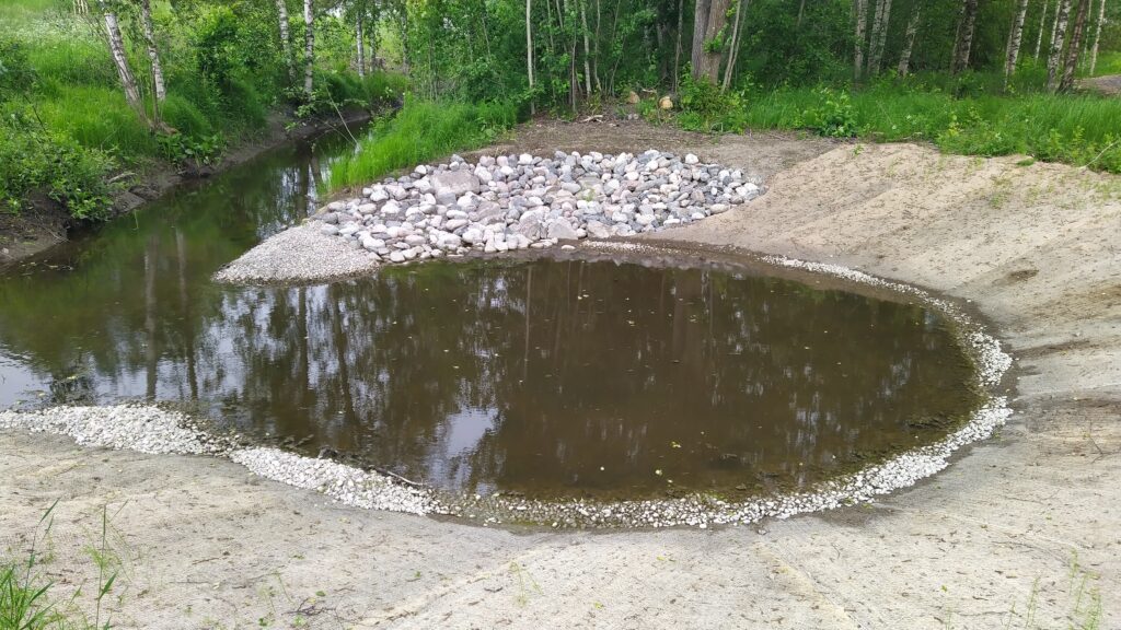 A swirl pond in Tampere.
